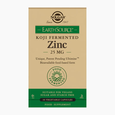 Earth Source® Koji Zinc 25 mg (zinc fermentado) - 30 Cápsulas vegetales