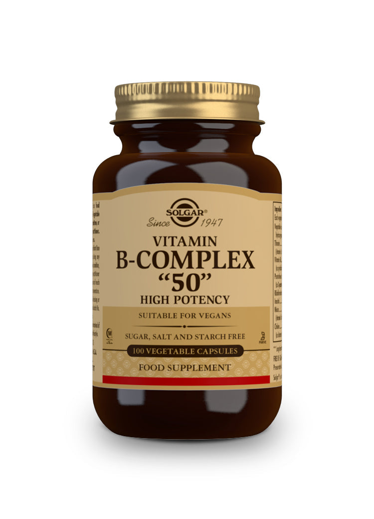 Vitamina B-Complex "50" Alta potencia - 100 Cápsulas vegetales