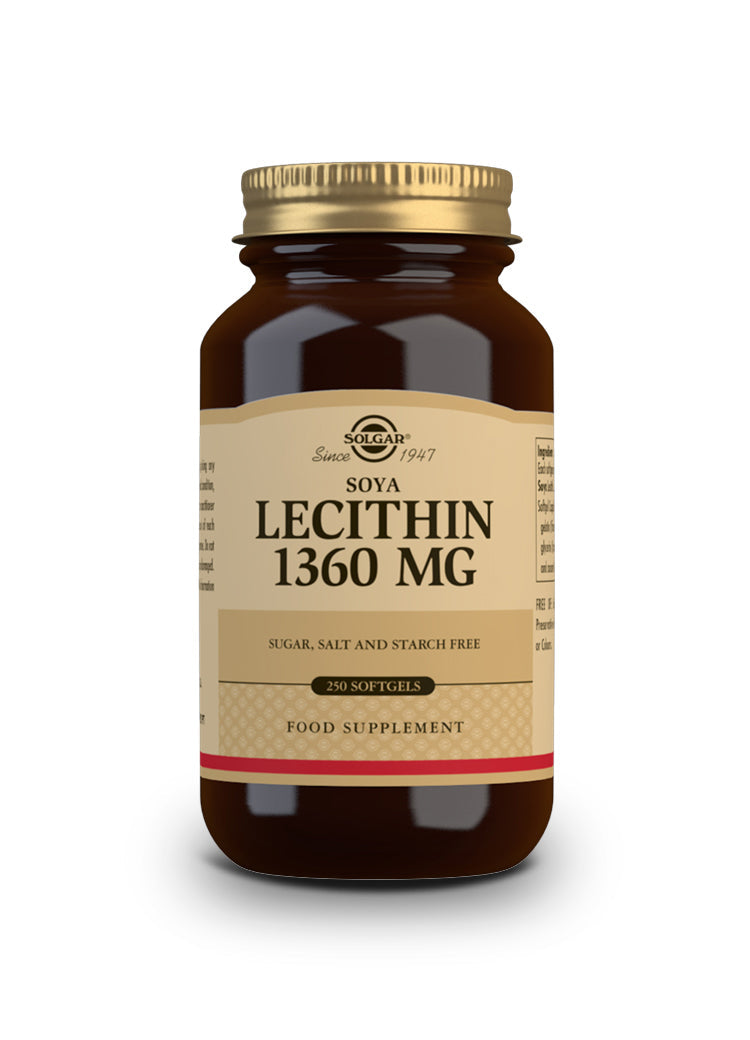 Lecitina de Soja 1360 mg - 250 Cápsulas blandas