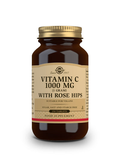 Rose Hips C 1000 mg Vitamina C con escaramujo - 250 Comprimidos