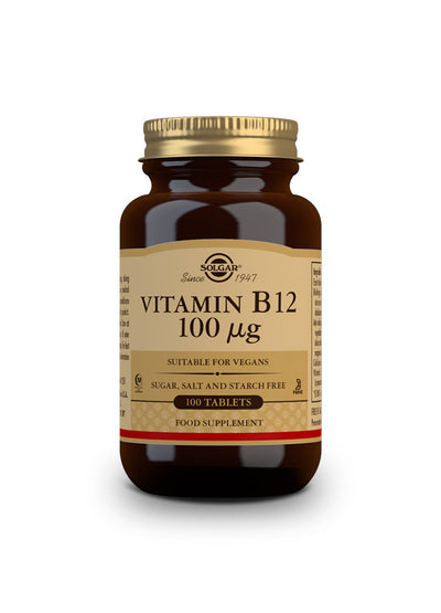 Vitamina B12 100 mcg (Cianocobalamina) - 100 Comprimidos