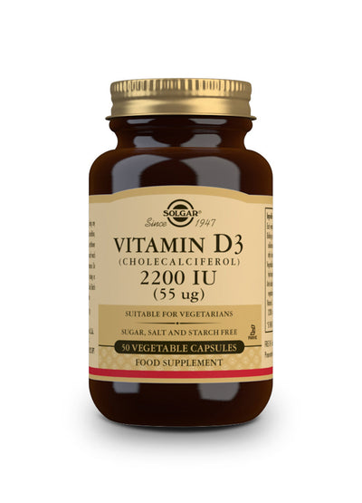 Vitamina D3 2200 UI (55 ?g)  (Colecalciferol) - 50 cápsulas vegetales