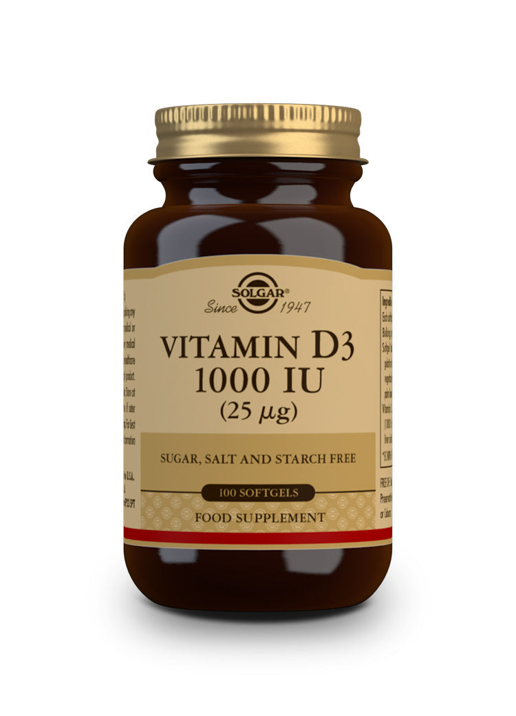 Vitamina D3 1000 UI (25 ?g) (Aceite de Hígado de Pescado y Colecalciferol) - 100 cápsulas blandas