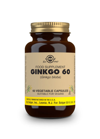 Ginkgo 60 (Ginkgo biloba) - 60 Cápsulas vegetales