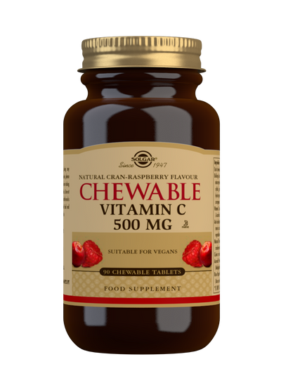 Vitamina C masticable 500 mg Sabor frambuesa - 90 Comprimidos masticables