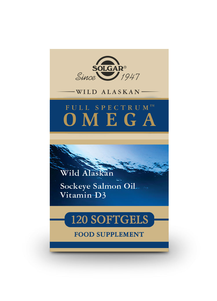 Full Spectrum™ Omega - Aceite de Salmón Salvaje de Alaska - 120 Cápsulas blandas