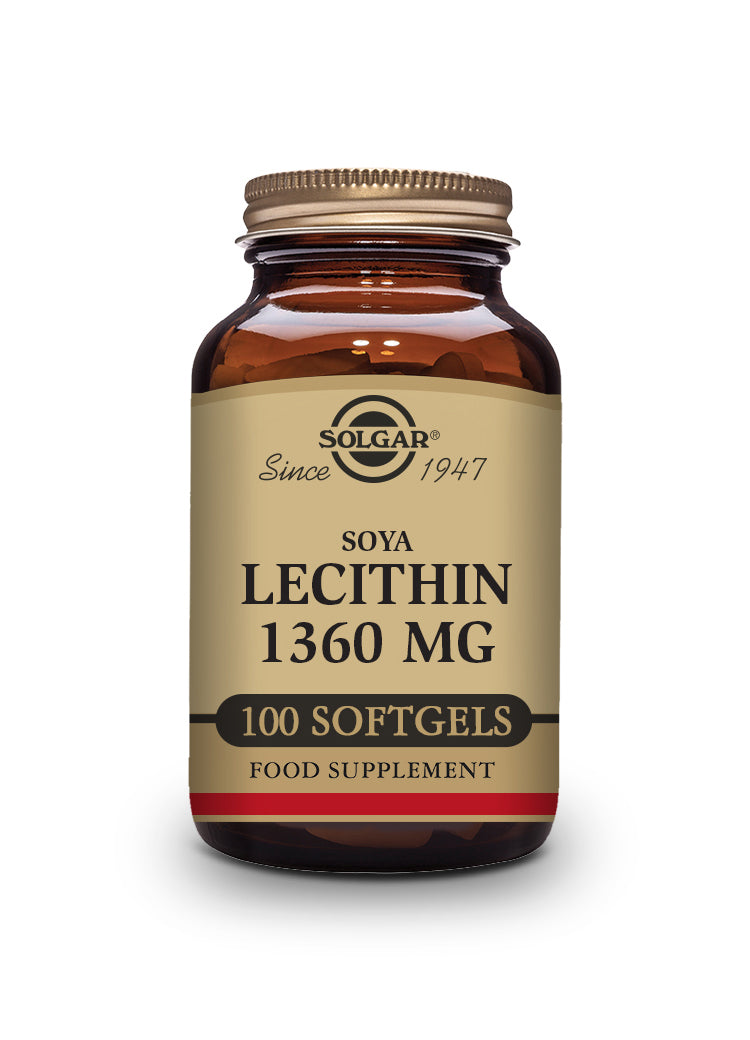 Lecitina de Soja 1360 mg - 100 Cápsulas blandas