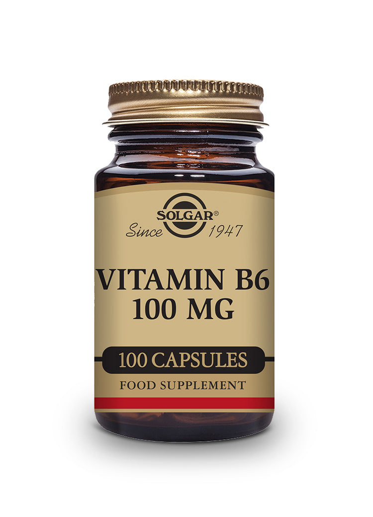 Vitamina B6 100 mg (Piridoxina) - 100 Cápsulas vegetales