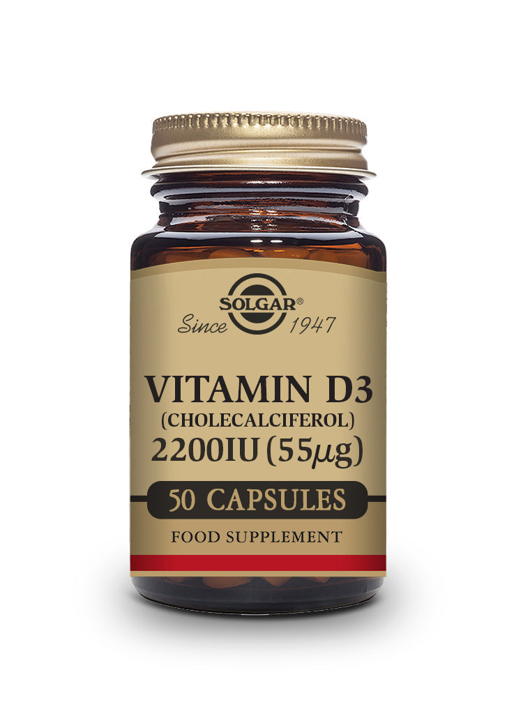 Vitamina D3 2200 UI (55 ?g)  (Colecalciferol) - 50 cápsulas vegetales