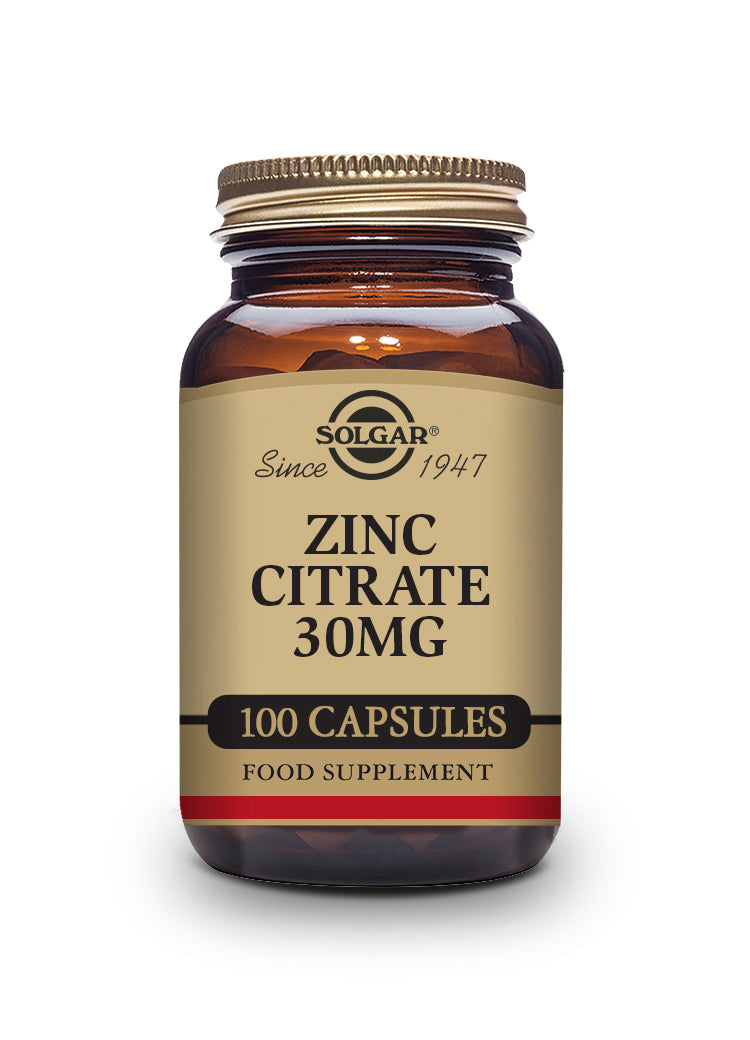 Zinc Citrato 30 mg - 100 Cápsulas vegetales