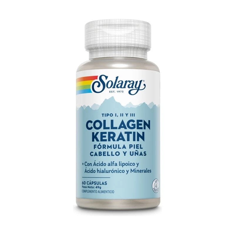 Colageno + Keratina 60cáps - SOLARAY