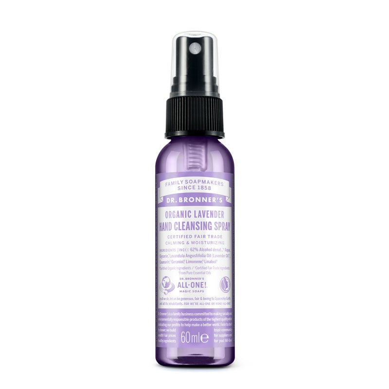 Spray desinfectante de manos lavanda 60ml Dr.Bronner&