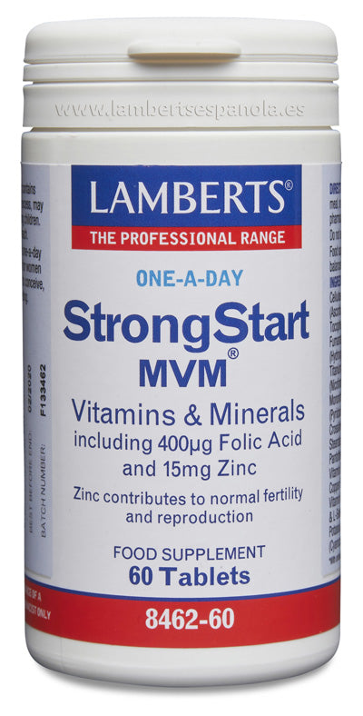 StrongStart MVM® Multivitamínico prenatal con ácido fólico y Zinc