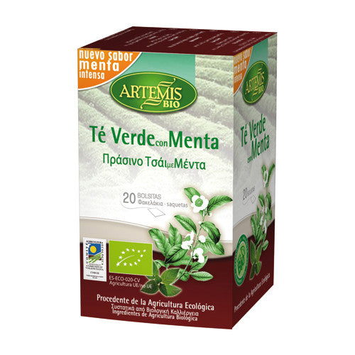 Te verde con menta 20 filtros Artemis