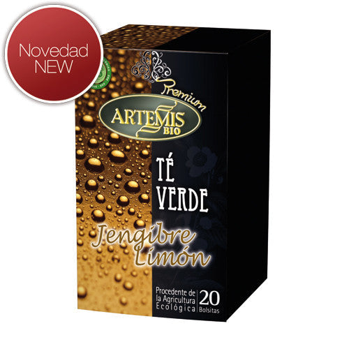 Te verde jengibre y limon 20 filtros Artemis