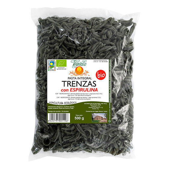 Trenzas con espirulina bio 500 g Vegetalia