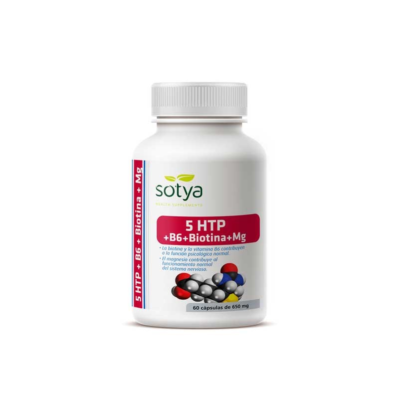 Triptofano 5HTP 650mg 60 capsulas Sotya