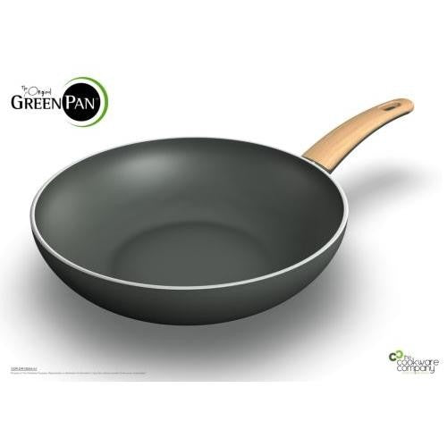 Wok antiadherente para vitrocerámica 28cm - Green Pan