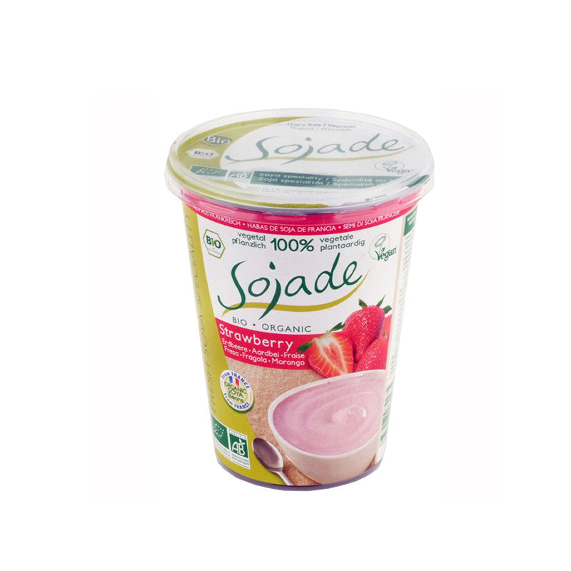 YOGUR DE SOJA SABOR FRESA 400GR - SOJADE - masquedietasonline.com 